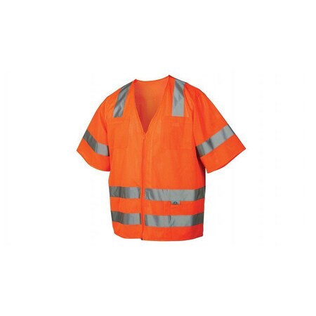 Pyramex - Safety Vest - Hi-Vis Orange - Size Large RVZ3120L